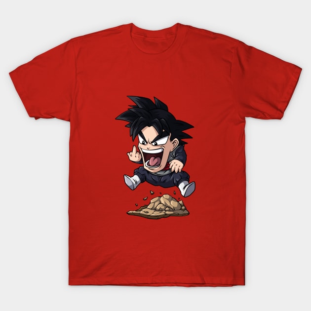 Black Goku Fuck - Dragonball z | Anime T-Shirt by Hi Monday